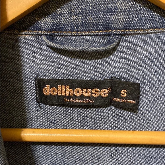 Dollhouse Blue Denim Jean Jacket Distressed - Picture 3 of 12